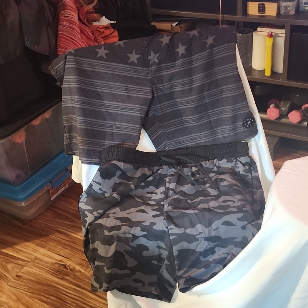 Men's Dark Colored Swim Trunks